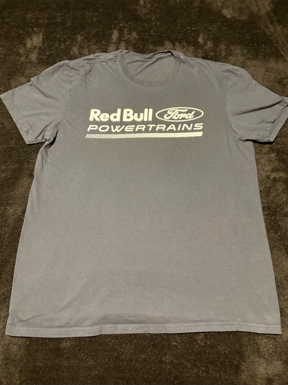 Red Bull Powertrains x Ford graphic navy tee mens medium